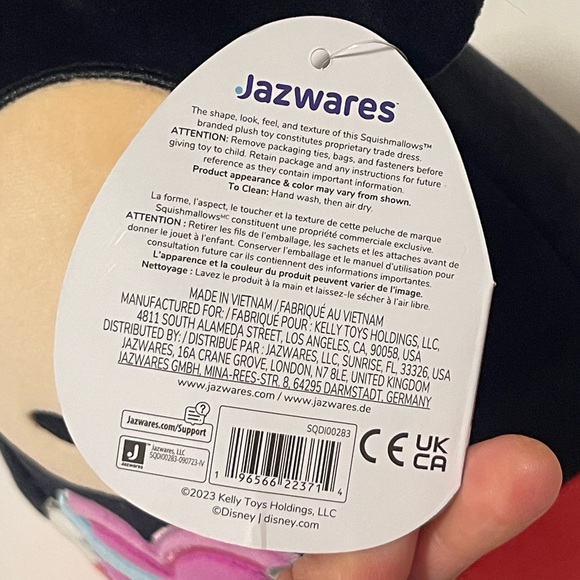 Disney Retro Mickey Mouse Valentine Squishmallow - 9” - Picture 3 of 6